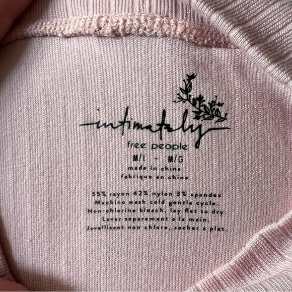 Free People Mock Neck Ribbed Knit Top - Picture 4 of 4